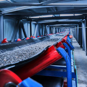 Convecteur à bande industrielle fixe pour les matériaux en vrac Traitement du ciment minier